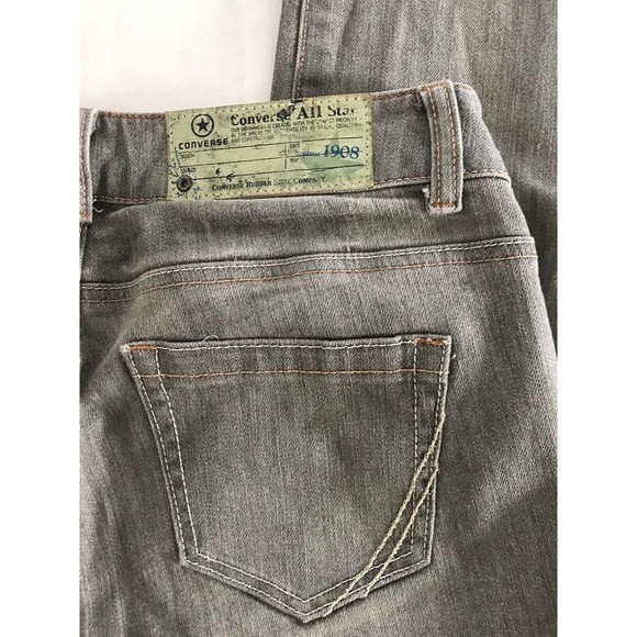 Converse | Jeans Womens Size 26 Gray Low Rise Washed Skinny Denim Pants - Picture 8 of 10
